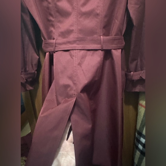 Burberry Deep Red Trench Coat - Picture 8 of 13